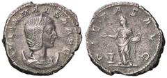 Roman Empire coins ROMANE IMPERIALI - Giulia Maesa (ava di Elagabalo) - Antoniniano - Busto a d. /R La Pietà stante a s. presso un altare acceso con la mano d. alzata e scatola di profumi C. 30; RIC 2