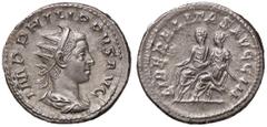 Roman Empire coins ROMANE IMPERIALI - Filippo II (247-249) - Antoniniano - Busto radiato e drappeggiato a d. /R Filippo padre e figlio seduti a s. su sedia curule C. 17; RIC 230 (AG g. 4,92) SPL.
