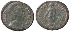 Roman Empire coins ROMANE IMPERIALI - Elena (madre di Costantino I) - AE 3 - Busto diademato e drappeggiato a d. /R La Sicurezza stante a s. con un ramo nella d. e alza il vestito con la s. C. 12 (MI 