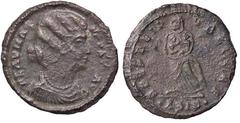 Roman Empire coins ROMANE IMPERIALI - Fausta (moglie di Costantino I) - AE 3 - Busto drappeggiato a d. /R Fausta stante di fronte con la testa a s. con in braccio Costantino II e Costanzo C. 6 (AE g. 