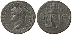 Roman Empire coins ROMANE IMPERIALI - Nerone (54-68) - Sesterzio - Testa laureata a s. /R Arco di trionfo sormontato da Nerone in quadriga di fronte; nella colonna a s., la statua di Marte C. 309 (12 