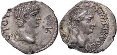 Roman Empire coins ROMANE PROVINCIALI - Nerone (54-68) - Dracma (Ponto) - Testa di Nerone a d. /R Testa di Polemo II a d. RPC 3832 (AG g. 3,38) Lievemente decentrato al R/ Lievemente decentrato al R/ 