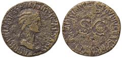 Roman Empire coins ROMANE IMPERIALI - Agrippina Madre (moglie di Germanico e madre di Caligola) - Sesterzio C. 3 (8 Fr.); RIC 102 (AE g. 23,09) qMB