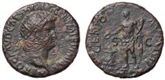 Roman Empire coins ROMANE IMPERIALI - Nerone (54-68) - Semisse - Testa radiata a d. /R Il Genio stante a s. presso un altare acceso con patera e cornucopia C. 108 (AE g. 6,43) BB/BB+