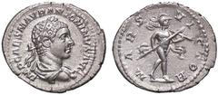 Roman Empire coins ROMANE IMPERIALI - Elagabalo (218-222) - Denario - Busto laureato e drappeggiato a d. /R Marte andante a d. con lancia e trofeo C. 109; RIC 121 (AG g. 2,7) SPL
