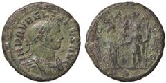 Roman Empire coins ROMANE IMPERIALI - Aureliano (270-275) - Asse - Busto laureato e corazzato a d. /R Aureliano e Severina affrontati si danno la mano; tra di loro la testa del Sole C. 35 (12 Fr.); RI