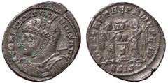 Roman Empire coins ROMANE IMPERIALI - Costantino I (306-337) - AE 3 (Siscia) - Busto elmato e corazzato a s., con lancia /R Due Vittorie affrontate posano uno scudo su un cippo C. 638 (AE g. 3,14) SPL