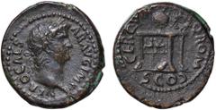 Roman Empire coins ROMANE IMPERIALI - Nerone (54-68) - Semisse C. 47 (AE g. 4,24) qSPL