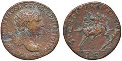 Roman Empire coins ROMANE IMPERIALI - Traiano (98-117) - Dupondio C. 506 (AE g. 12,6) qBB