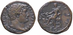 Roman Empire coins ROMANE IMPERIALI - Adriano (117-138) - Dupondio C. 367 (AE g. 15,15) qBB