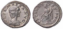 Roman Empire coins ROMANE IMPERIALI - Giulia Maesa (ava di Elagabalo) - Denario C. 8; RIC 249 (AG g. 2,26) qSPL