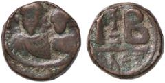 Byzantine coins BIZANTINE - Eraclio e Eraclio Costantino (613-638) - 12 Nummi (Alessandria) Sear 853 (AE g. 6,5) meglio di MB