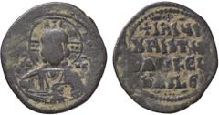 Byzantine coins BIZANTINE - Basilio II e Costantino VIII (975-1025) - Follis (attribuito) Sear 1813 (AE g. 13,54) MB/qBB