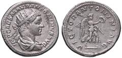 Roman Empire coins ROMANE IMPERIALI - Elagabalo (218-222) - Antoniniano C. 291; RIC 155 (AG g. 4,77) qSPL