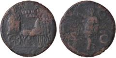 Roman Empire coins ROMANE IMPERIALI - Germanico († 19) - Dupondio C. 7 (AE g. 10,98) qMB