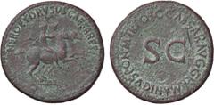 Roman Empire coins ROMANE IMPERIALI - Nerone e Druso (37-41) - Dupondio (AE g. 15,13) qBB/BB