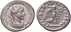 Roman Empire coins ROMANE IMPERIALI - Elagabalo (218-222) - Antoniniano C. 291; RIC 155 (AG g. 4,93) qSPL