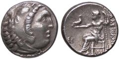 Greek coins GRECHE - RE DI MACEDONIA - Alessandro III (336-323 a.C.) - Dracma Sear 6731 var. (AG g. 4,33) BB+