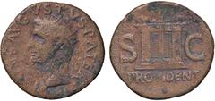 Roman Empire coins ROMANE IMPERIALI - Augusto (27 a.C.-14 d.C.) - Dupondio (Restituzione di Tiberio) C. 228; RIC 81 (AE g. 10,11) qBB