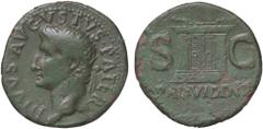 Roman Empire coins ROMANE IMPERIALI - Augusto (27 a.C.-14 d.C.) - Dupondio (Restituzione di Tiberio) C. 228; RIC 81 (AE g. 10,21) qBB