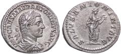 Roman Empire coins ROMANE IMPERIALI - Elagabalo (218-222) - Denario C. 256; RIC 140 (AG g. 3,07) SPL+