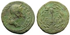 Nerone (54-68 d.C.) - Bronzo al nome e con l'effigie di Poppea Sabina, moglie dell'Imperatore, databile al periodo 59-63 d.C. Zecca: Perinthos (Tracia) Fronte: busto drappeggiato e diademato di Poppea
