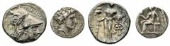 Monete della Magna Grecia - Lucania - Magna Graecia coins Heraclea - Statere databile al periodo 380-281 a.C. - gr. 7,66 - In lotto con una Dracma di Terina così identificabile: Holloways/Jenkins n. 1