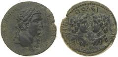Domiziano (81-96 d.C.) - AE26 databile agli anni 89-90 d.C. - Zecca: Flaviopolis - Diritto: effigie laureata di Domiziano a destra - Rovescio: Dioscuri affrontati - gr. 14,94 - Proveniente dall'asta G