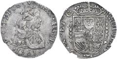 Italian Mints Monete di Zecche Italiane-Ducato di Milano Filippo V di Borbone (1700-1713) - 1/8 di Filippo 1701 NGC AU58 - Zecca: Milano - Diritto: busto paludato e corazzato di Filippo V a destra - R