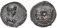 Ancient Coins Monete Romane Imperiali-Nerone (54-68 d.C.) Denario con il titolo di Cesare databile agli anni 50-54 d.C. - Zecca: Roma - Diritto: busto drappeggiato di Nerone giovane a destra - Rovesci