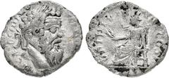 Monete Romane Imperiali Pertinace (193 d.C.) Denario - Zecca: Roma - Diritto: testa laureata dell'Imperatore a destra - Rovescio: la dea Opi seduta a sinistra tiene due spighe di grano con la mano sin