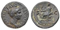Monete Romane Imperiali - Tito (79-81 d.C.) Dupondio al nome e con l'effigie di Giulia, figlia dell'Imperatore, databile agli anni 80-81 d.C. - Zecca: Roma - Diritto: busto drappeggiato a destra di Gi