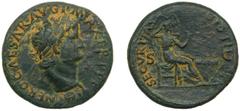 ROME - Empire NERÓN, emperador. 54-68 dC. Dupondio. Ceca de Lyon. 13,1 gr. AE. Anv: IMP NERO CAESAR AVG P MAX TR P P P. Rev: SECVRITAS AVGVSTI S C. MBC+