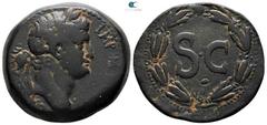 Roman Provincial Seleucis and Pieria. Antioch. Otho AD 69. As Æ 28mm., 17,08g. IMP M [OTHO] CA-E AVG, laureate head of Otho to right / Large S • C within laurel wreath. very fine McAlee 321c; Butcher 