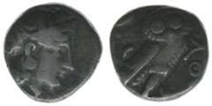 Griechen GRIECHEN Athen Drachme ca. 500-480 BC Kopf der Athena / Eule 4,15 Gramm, ss