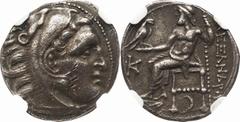 Ancient Coins Ancient Coins. NGC XF Strike:5/5 Surface:2/5. Silver. Drachm. Ancient Greece Kingdom of Macedon Alexander III Silver Drachm BC336～323. VF/EF