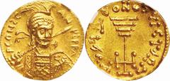 Ancient Coins Ancient Coins. NGC MS Strike:4/5 Surface:5/5. Gold. Soldius. Byzantine Empire Constantine IV Gold Soldius AD668～685. AU