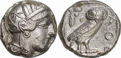 Ancient Coin Ancient Coin. NGC AU Strike:5/5 Surface:2/5. EF. 5th-4th Centuries BC. Silver. Tetradrachm. Ancient-Egypt Owl / Athena Parthenos Silver Tetradrachm
