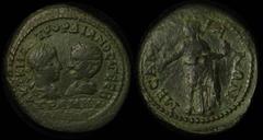 ANCIENT COINS ROMAN Gordian III & Tranquillina 238-244AD AE27 (5 Assaria). Moesia Inferior, Marcianopolis. .Laureate, draped & cuirassed bust of Gordian III facing diademed & draped bust of Tranquilli