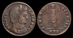 ANCIENT COINS ROMAN Galeria Valeria Augusta 293(?)-311AD Billon Follis (7.5g). Heraclea 308-10AD. Diademed & draped bust right, rev Venus standing holding apple & lifting drapery. VF/gVF. S-14593. Ex 
