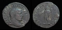 Pickering Romano-Britannic Collection INVASION COINAGE: Galerius as Caesar (293-305), AE follis, issued c. 294-296. Continental mint (Lyons or Boulogne?), 8.16g, 27.5mm. Very rare (only 2 examples on 