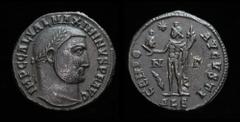 Roman Imperial Maximinus II Daia (308-313), follis, issued 312-313. Alexandria, 5.1g, 21mm. Obv: IMP C GAL VAL MAXIMINVS P F AVG, laureate head right. Rev: GENIO AVGVSTI, Genius standing left holding 