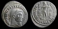 Roman Imperial Constantine I ‘The Great’ (307-337) AE follis, issued 315-16. Alexandria mint, 3.71g, 20mm. Obv: IMP FL VAL CONSTANTINVS P F AVG; Laureate head right Rev: IOVI CONS-ERVATORI, Jupiter st