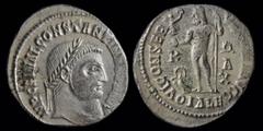 Roman Imperial Constantine I ‘The Great’ (307-337) AE follis, issued 315-16. Alexandria mint, 3.71g, 20mm. Obv: IMP C FL VAL CONSTANTINVS P F AVG; Laureate head right Rev: IOVI CONS-ERVATORI, Jupiter 