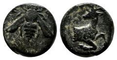 Greek Coins Ionia, Ephesos, circa 370-350 BC. AE (11mm, 1.96g). E - Φ. Bee. / Forepart of a stag right, head left. SNG Kayhan I -; SNG Copenhagen 244.