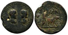 Roman Provincial Coins Mesopotamia, Rhesaena. Trajan Decius and Herennia Etruscilla (249-251 AD.) AE (28mm, 13.00g). Confronted laureate busts of Trajan Decius on left, and Herennia Etruscilla on righ