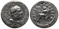 Roman Imperial Coins Macrinus. AD 217-218. AR Denarius (20mm, 4.29g). IMP CM OPEL SEV MACRINVS AVG. Bust of Macrinus, laureate, long bearded, draped, right. / VENVS GENETRIX. Venus, draped and diademe
