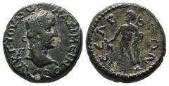 Roman Provincial Coins Pisidia, Selge. Maximinus Thrax (235-238). AE (17mm, 5.12g). AV K Γ IOV OVH MAΞIMЄINOC. Laureate head right / CЄΛΓЄΩN. Hermes standing left, holding purse and caduceus. Gorny & 