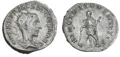 Ancient coins Ancient coins Roman Empire Roman Empire, Herennius Etruscus, 250-251, Antoninianus, PRINCIPI IVVENTVTIS, RIC 147, 3.67 g, light corr. VF Ex. Michael John Buckwell (1948-2022), London.