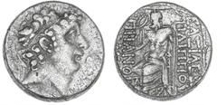 Ancient coins Greece The Hellenistic Monarchies Seleucid Kingdom Ancient Greece, Seleukid Kings of Syria, Philip I Philadelphos, a. 93-83 BC, Antioch, Tetradrachm, SC 2488,5, 15.18 g. VF-F